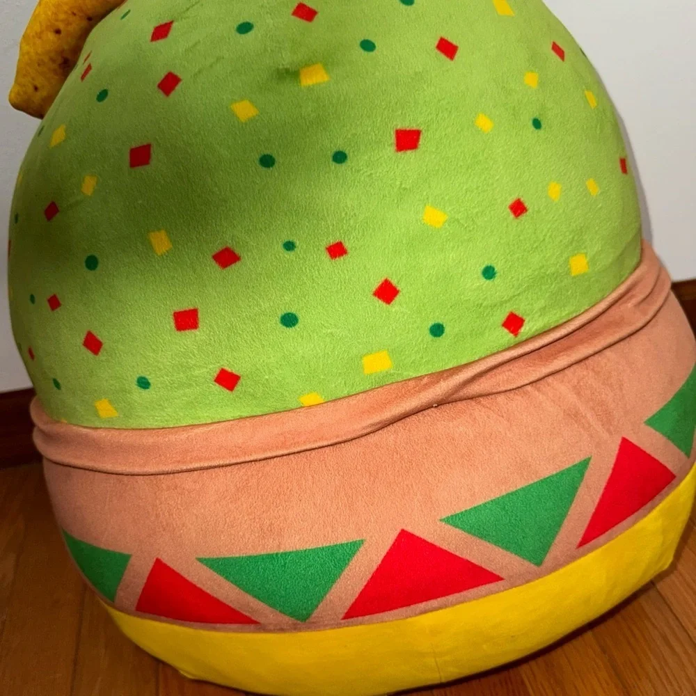Squishmellow Cute Taco Plush with Smiling Face